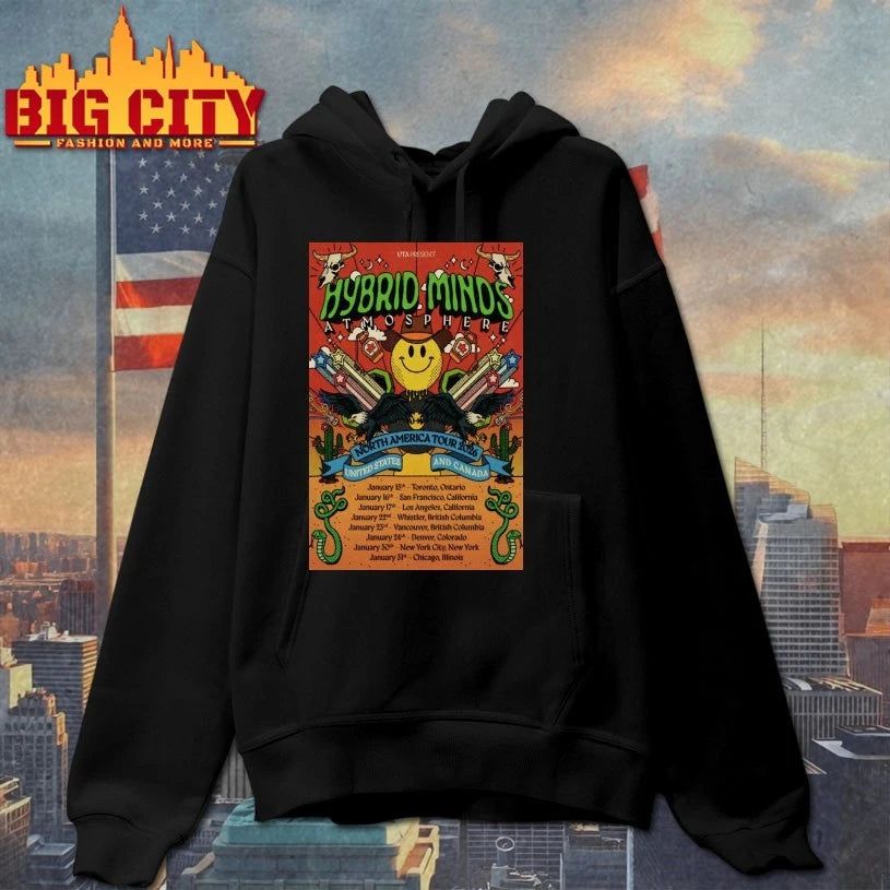 Hybrid Minds Atmosphere USA &amp; Canada 2026 Tour Poster Shirt