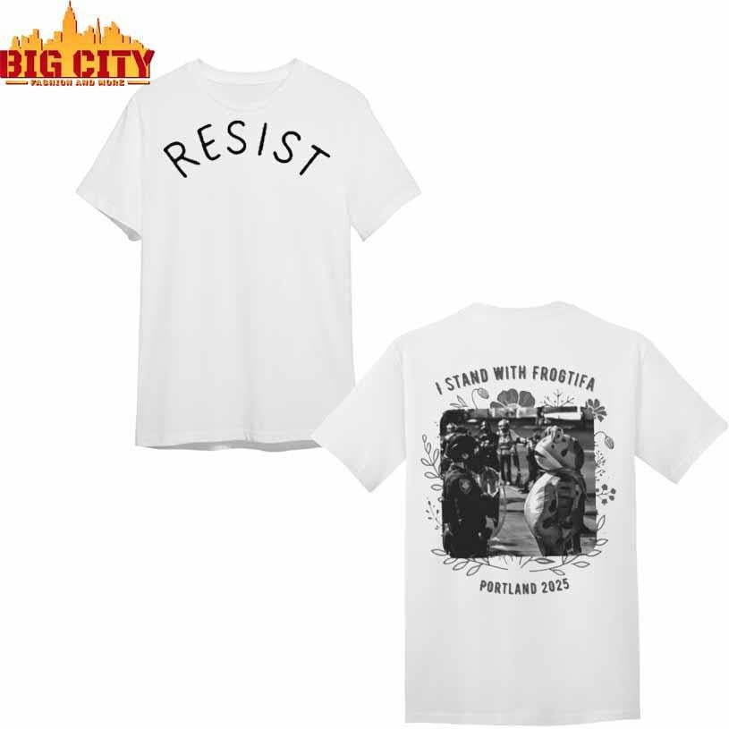 I Stand With Frogtifa Portland Frog 2025 Shirt