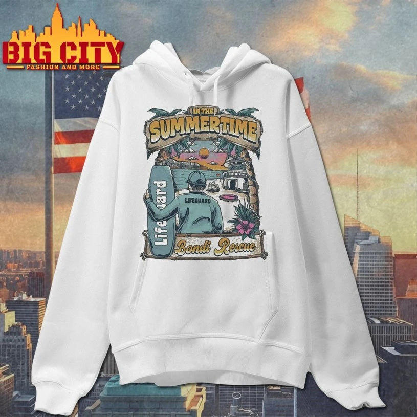 In The Summertime Bondi Rescue Retro Surf Shirts