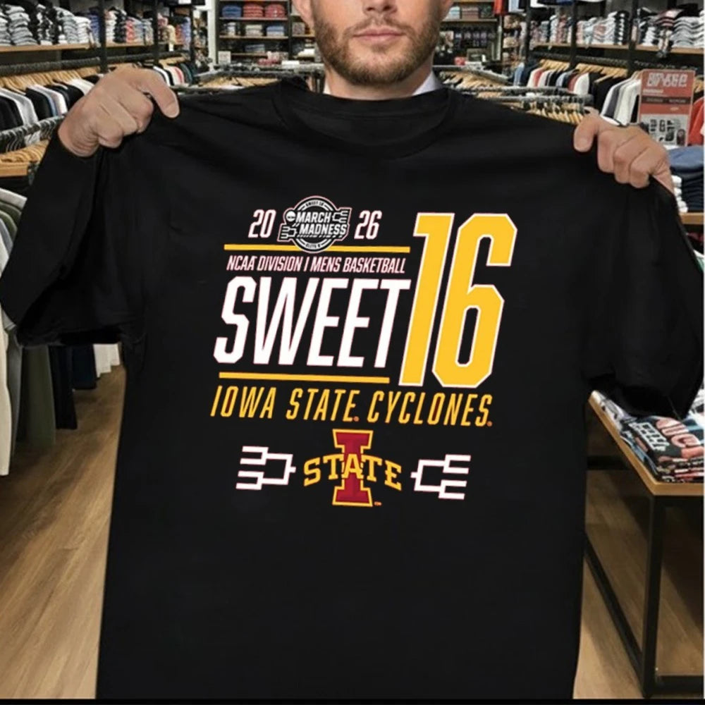 Iowa State Cyclones 2026 NCAA March Madness Sweet 16 Bound Short Sleeve Shirt