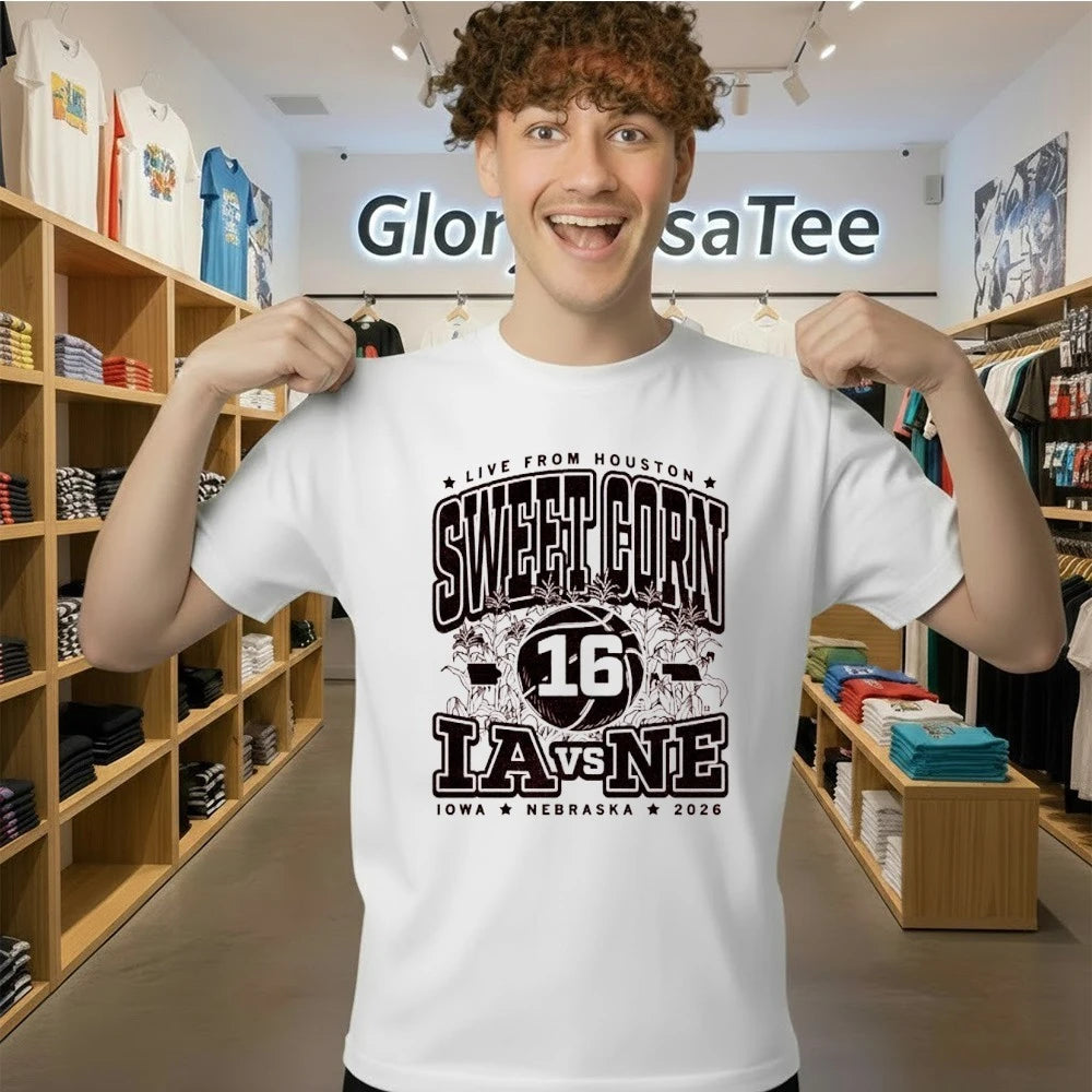 Iowa Vs Nebraska 2026 Sweet Corn 16 Max Live From Houston Shirt