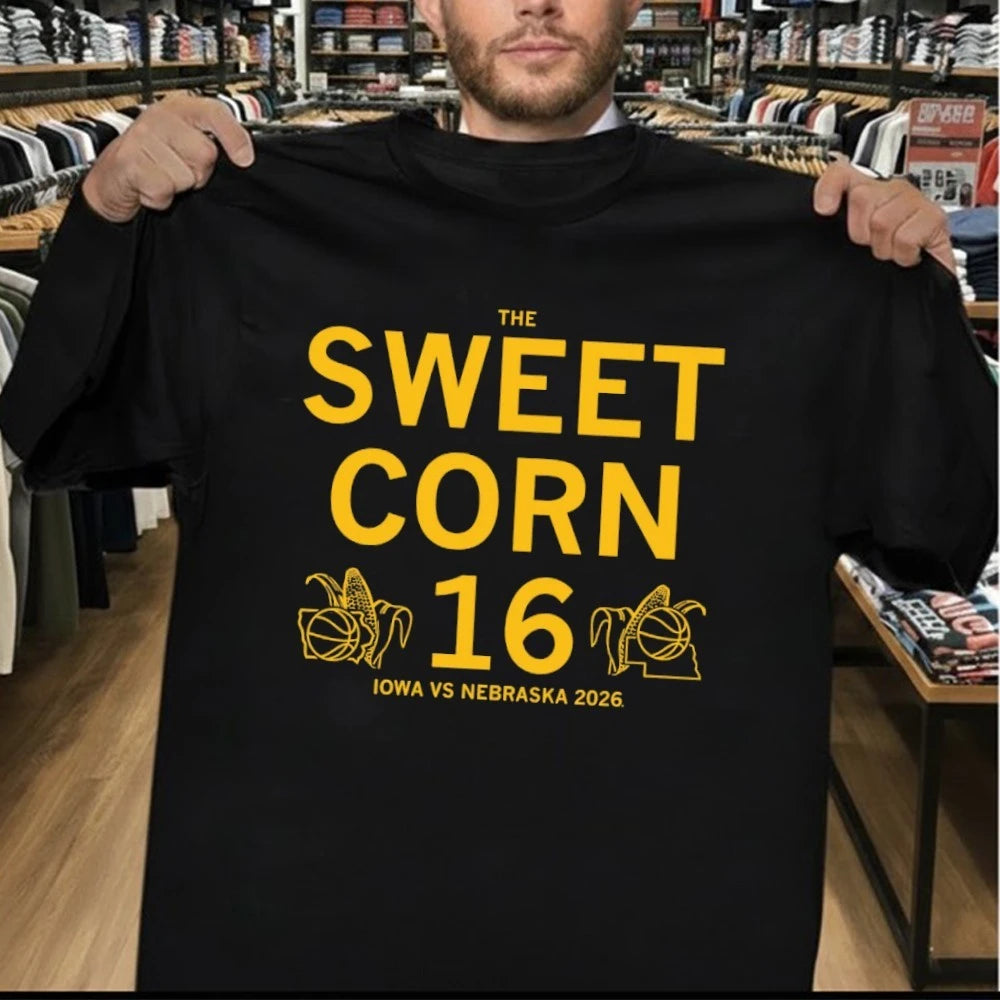 Iowa Vs Nebraska Sweet Corn 16 Charcoal Shirt