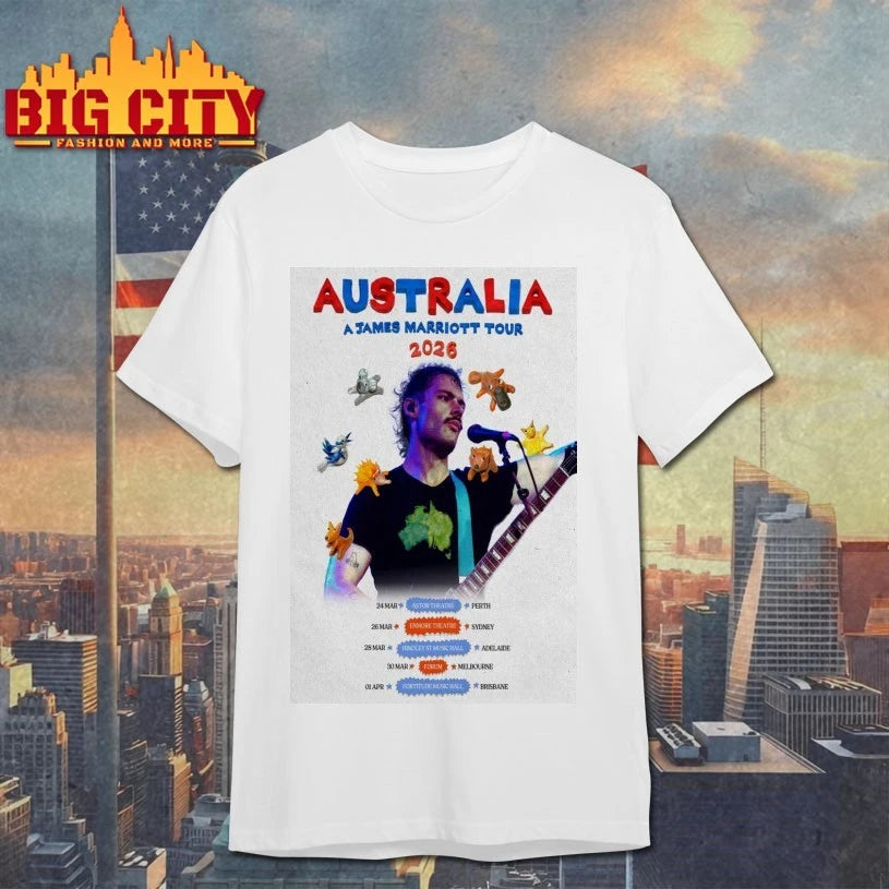 James Marriott Live Australia 2026 Poster Shirt