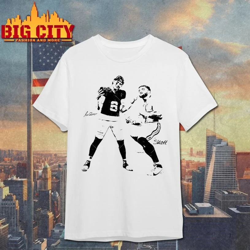 Jaxson Dart Cam Skattebo Football Signatures Shirt