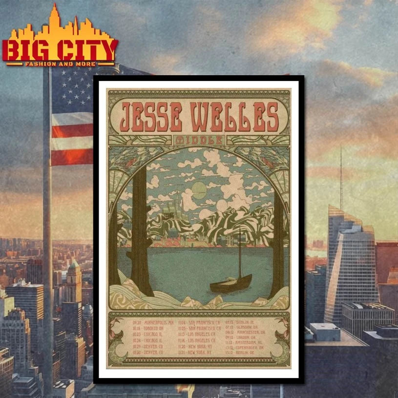 Jesse Welles Middle Concert 2025 Poster Shirt