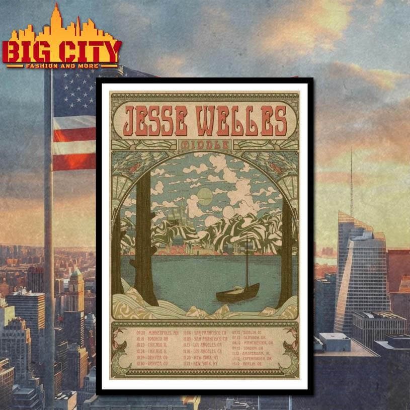 Jesse Welles Middle Tour 2025 Poster Shirt