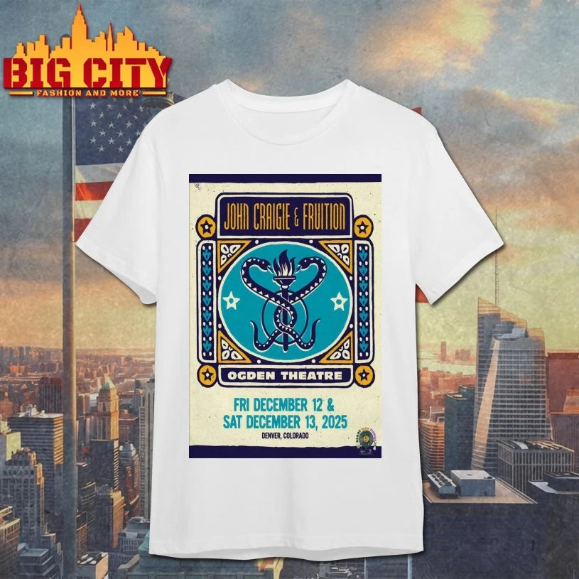 John Craigie And Fruition At Ogden Theatre On Dec 12-13 2025 Poster Shirt