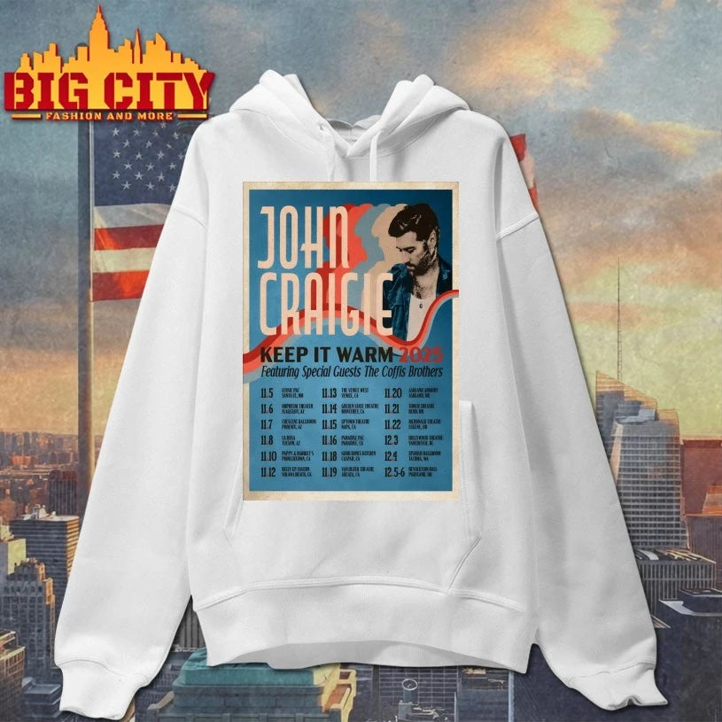 John Craigie Keep It Warm 2025 Tour Poster shirt