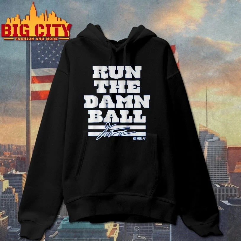 Jonathan Taylor Run The Damn Ball Signature Shirt