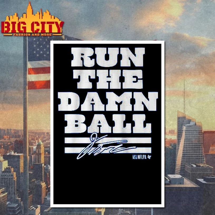 Jonathan Taylor Run The Damn Ball Signature Shirt