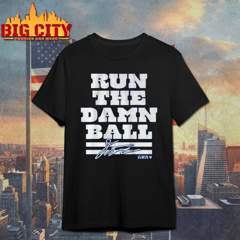 Jonathan Taylor Run The Damn Ball Signature Shirt