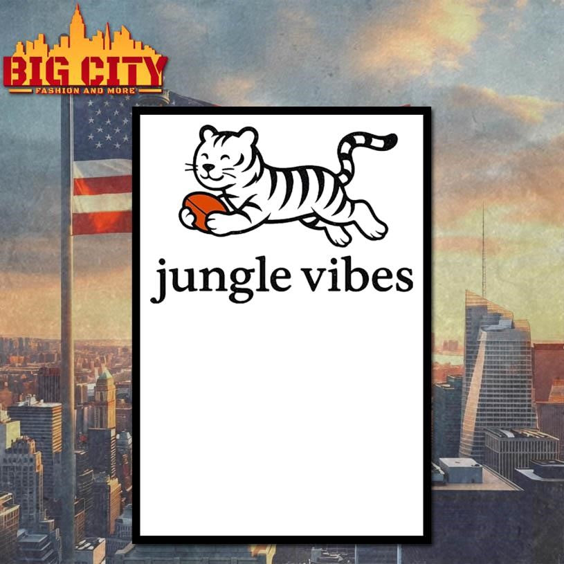 Jungle Vibes Run Wild White Tiger Shirt