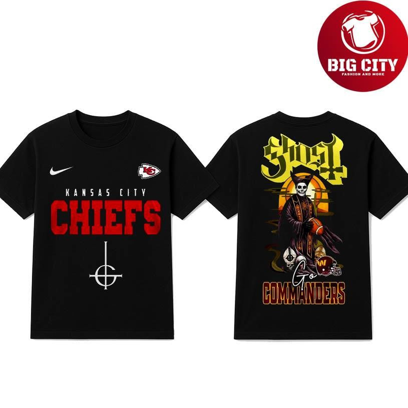 Kansas City Chiefs x Ghost Band Two Sided Shirt