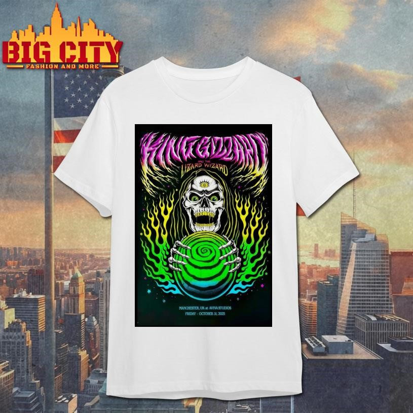 King Gizzard And The Lizard Wizard 10 31 2025 Manchester UK At Aviva Studios Poster Shirt