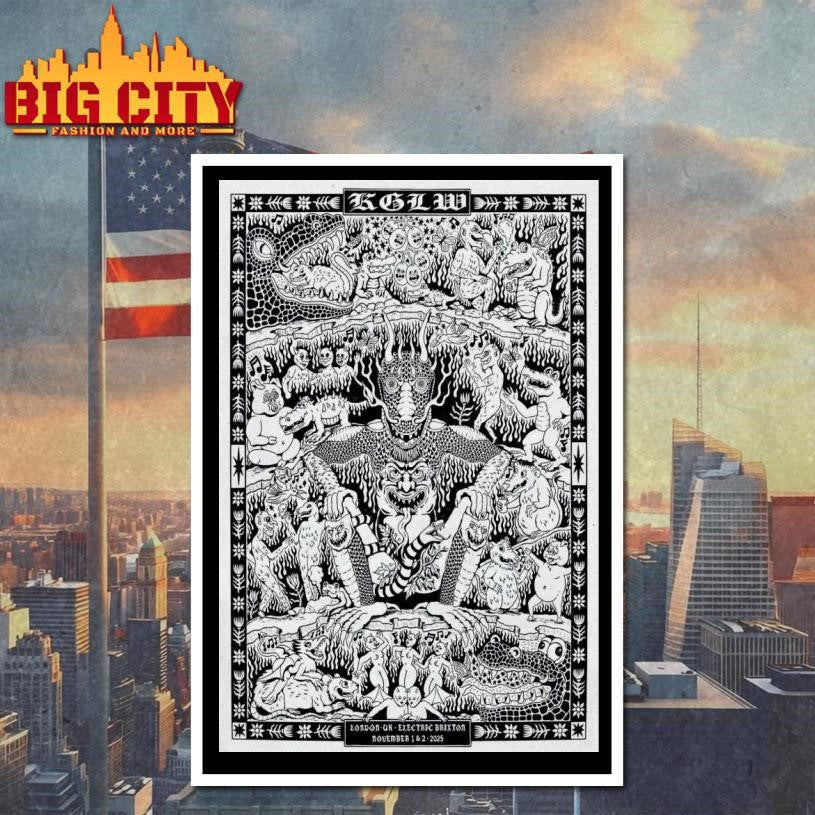 King Gizzard The Lizard Wizard UK Tour 2025 Poster Shirt