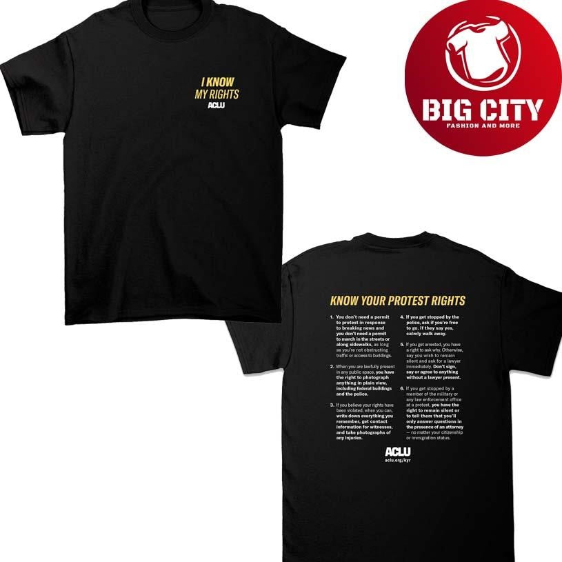 Know Your Rights Protest 2025 New Shirt