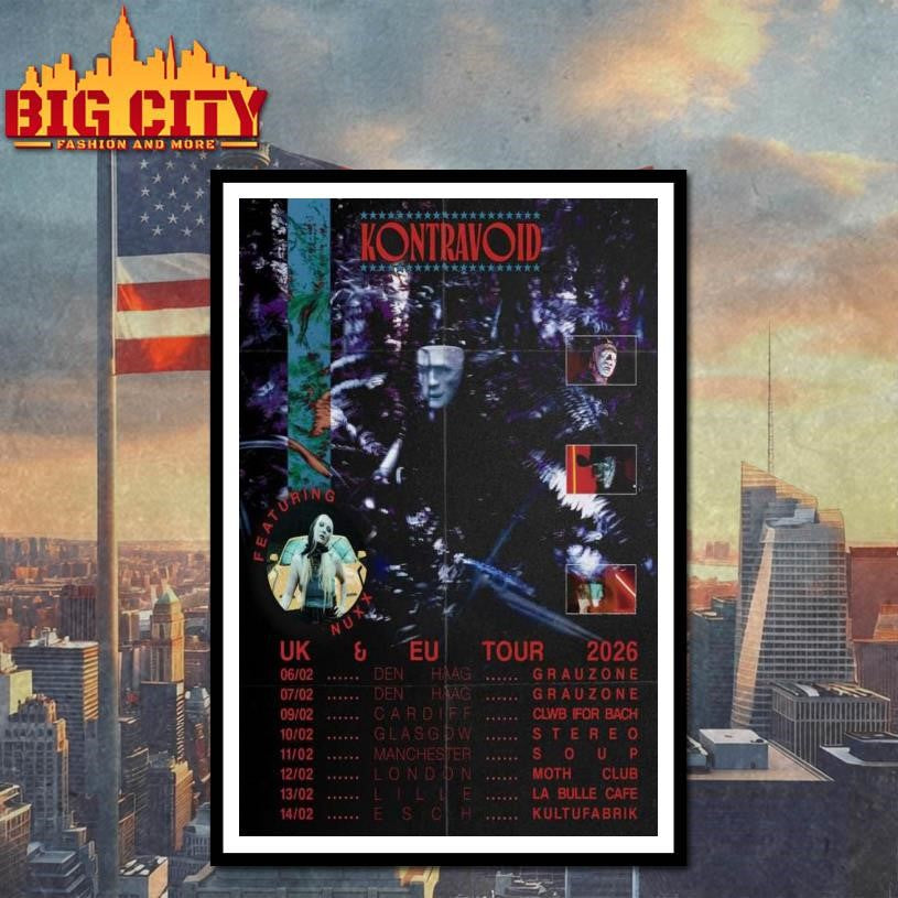 Kvoid Nuxx EU UK February 2026 Poster Shirt