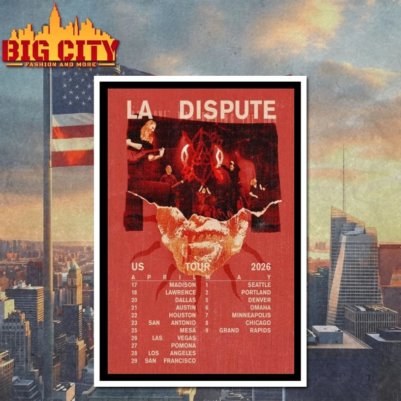 La Dispute US Tour April &amp; May 2026 Tour Poster Shirt