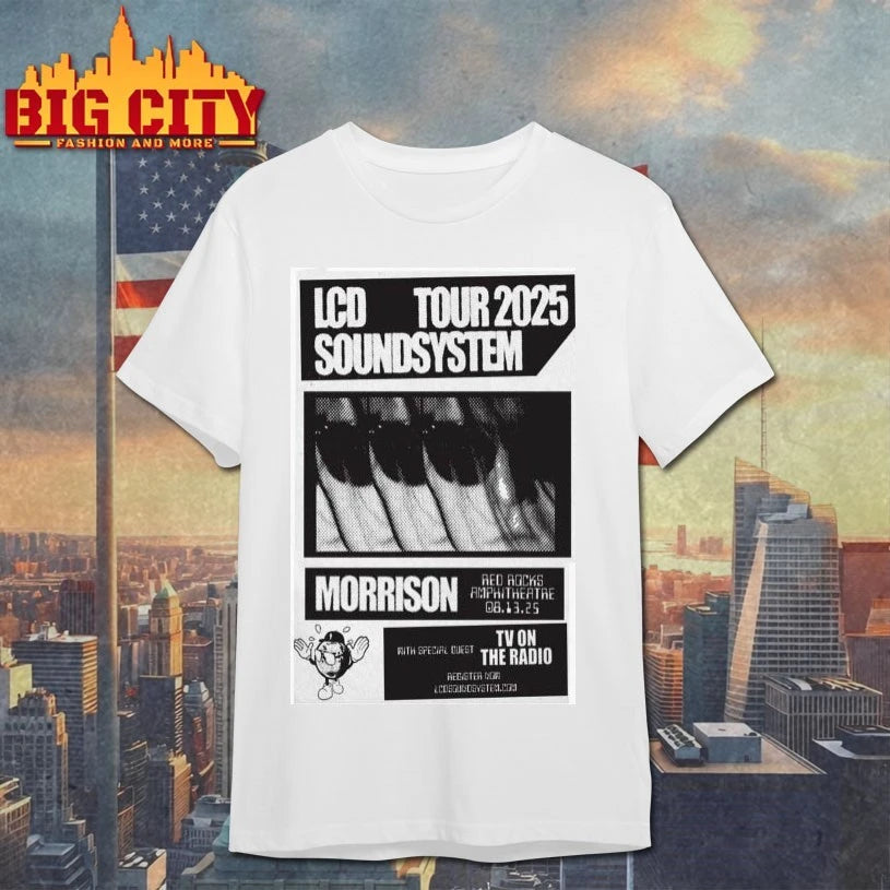 Lcd Soundsystem Aug 13 2025 Red Rocks Amphitheatre In Morrison Co Shirt