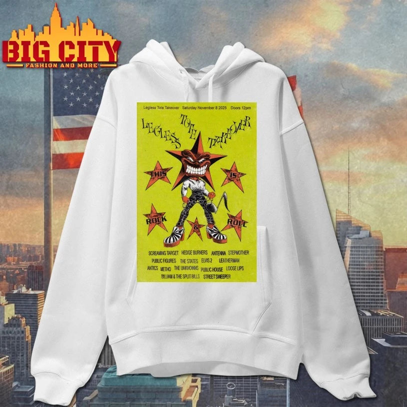 Legless Records Nov 8 2025 The Tote Hotel Event Poster Shirt