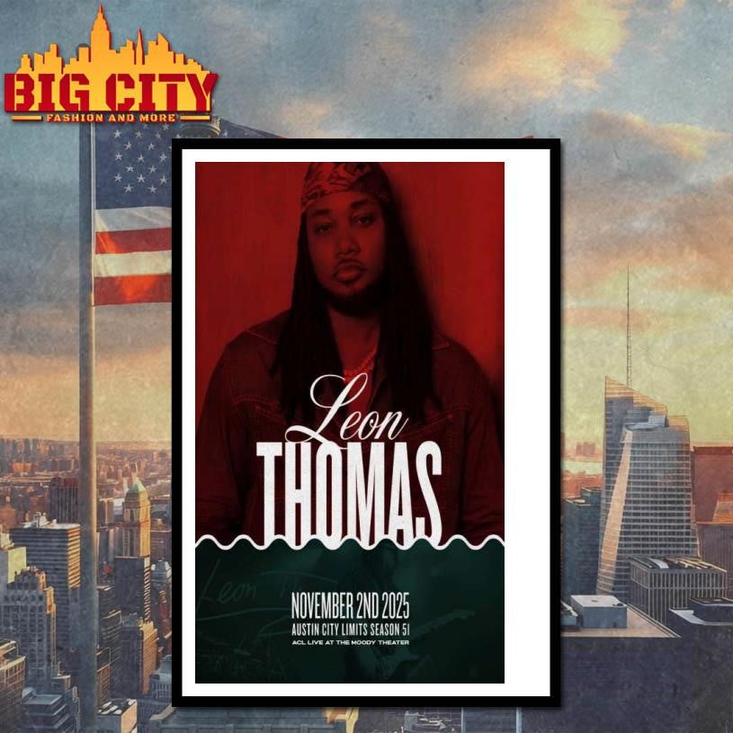 Leon Thomas Austin, Texas Tour Nov 02 2025 Poster Shirt