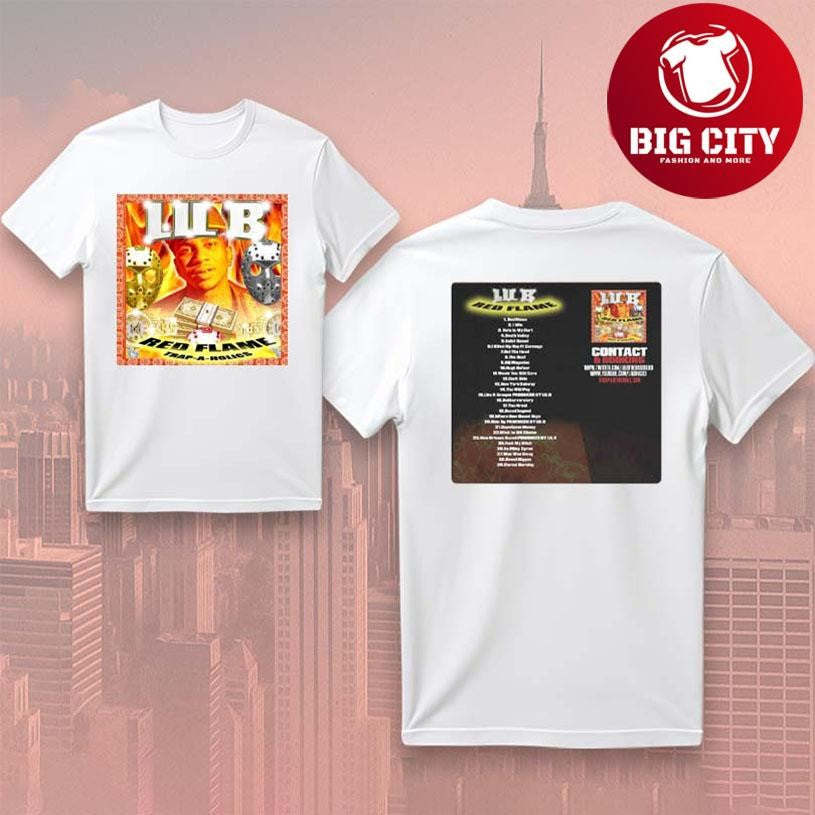 Lil B Red Flame 2025 New Two Sided Shirt