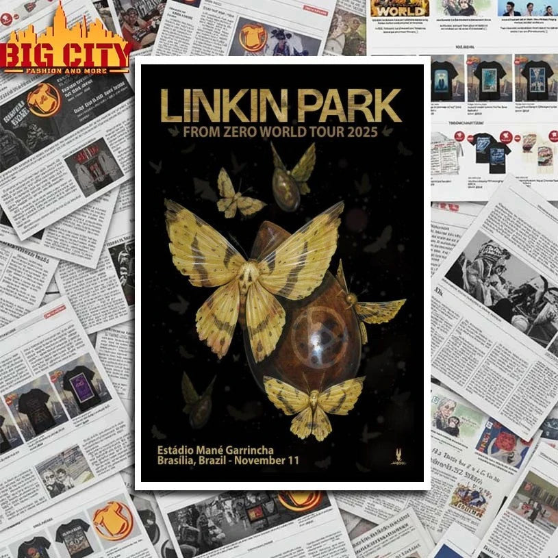 Linkin Park at Arena BRB Mané Garrincha Brasília, Brazil 11 Nov 2025 Poster Shirts
