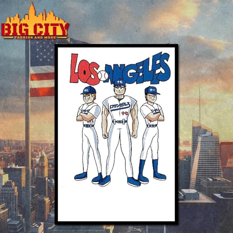 Los Angeles Dodgers baseball x Gragon Ball Z shirt