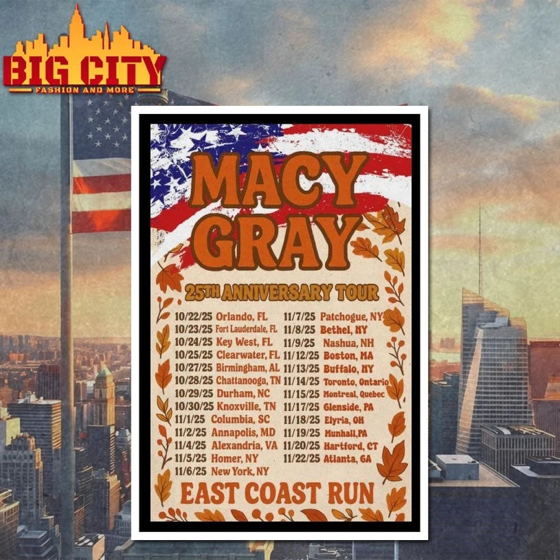 Macy Gray 25th Anniversary Tour 2025 Poster shirt