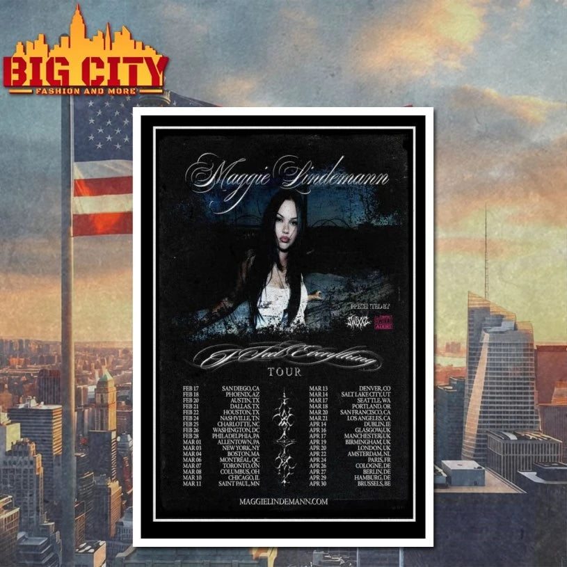 Maggie Lindemann I Feel Everything Tour 2026 Poster Shirt