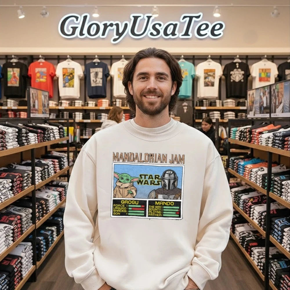 Mandalorian Jam Grogu And Mando Shirt