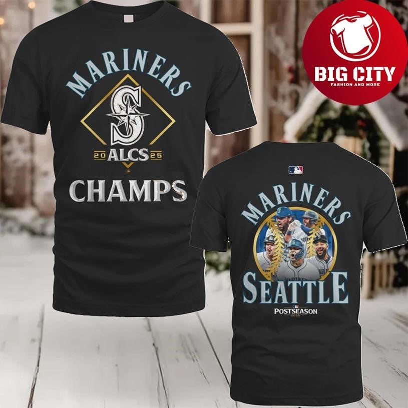 Mariners ALCS Champs 2025 New Two Sided Shirt
