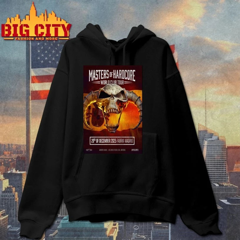 Masters of Hardcore December 20 2025 Fabrik Madrid Poster shirt