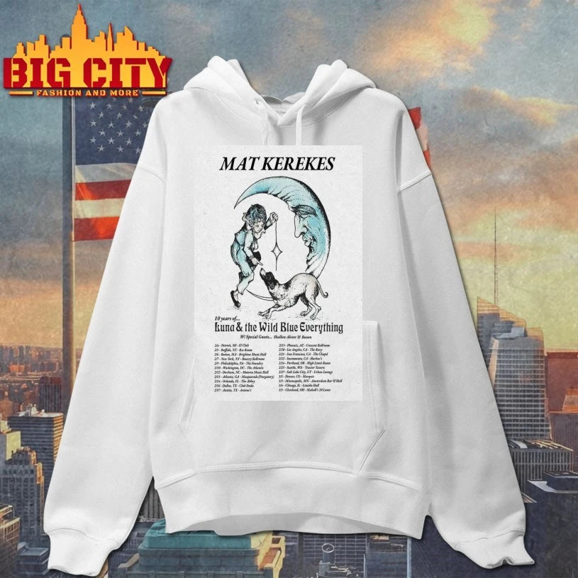 Mat Kerekes 10 Years Of Luna The Wild Blue Everything Tour 2026 Poster Shirt
