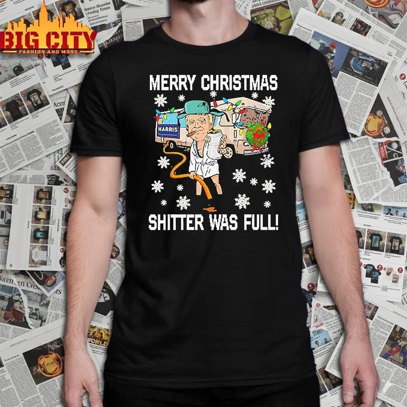 Merry Christmas Shitter Was Full 2025 shirt