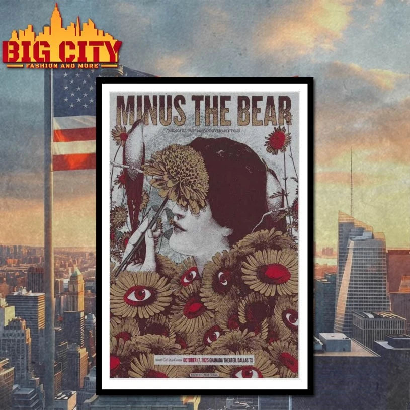 Minus The Bear Granada Theater Dallas Texas Poster Shirt