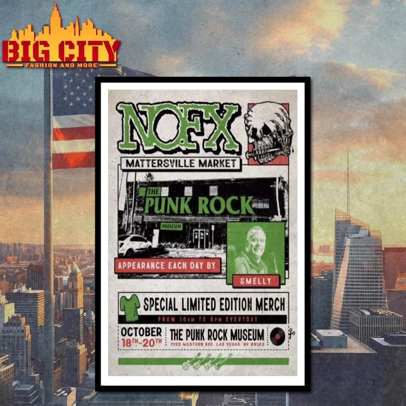 NOFX The Punk Rock Museum Oct 18-20 2025 Poster shirt