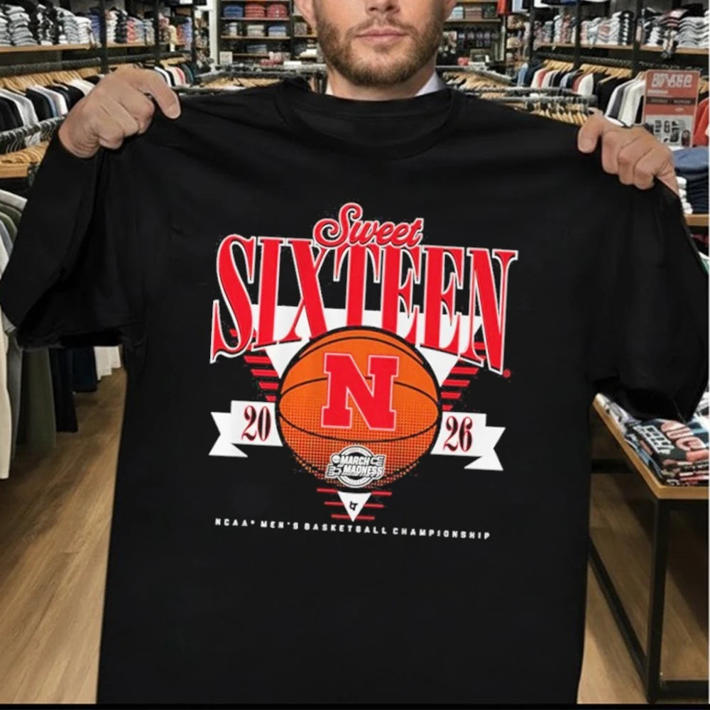 Nebraska Cornhuskers MBB 2026 Sweet Sixteen Men’s Basketball Championship Shirt