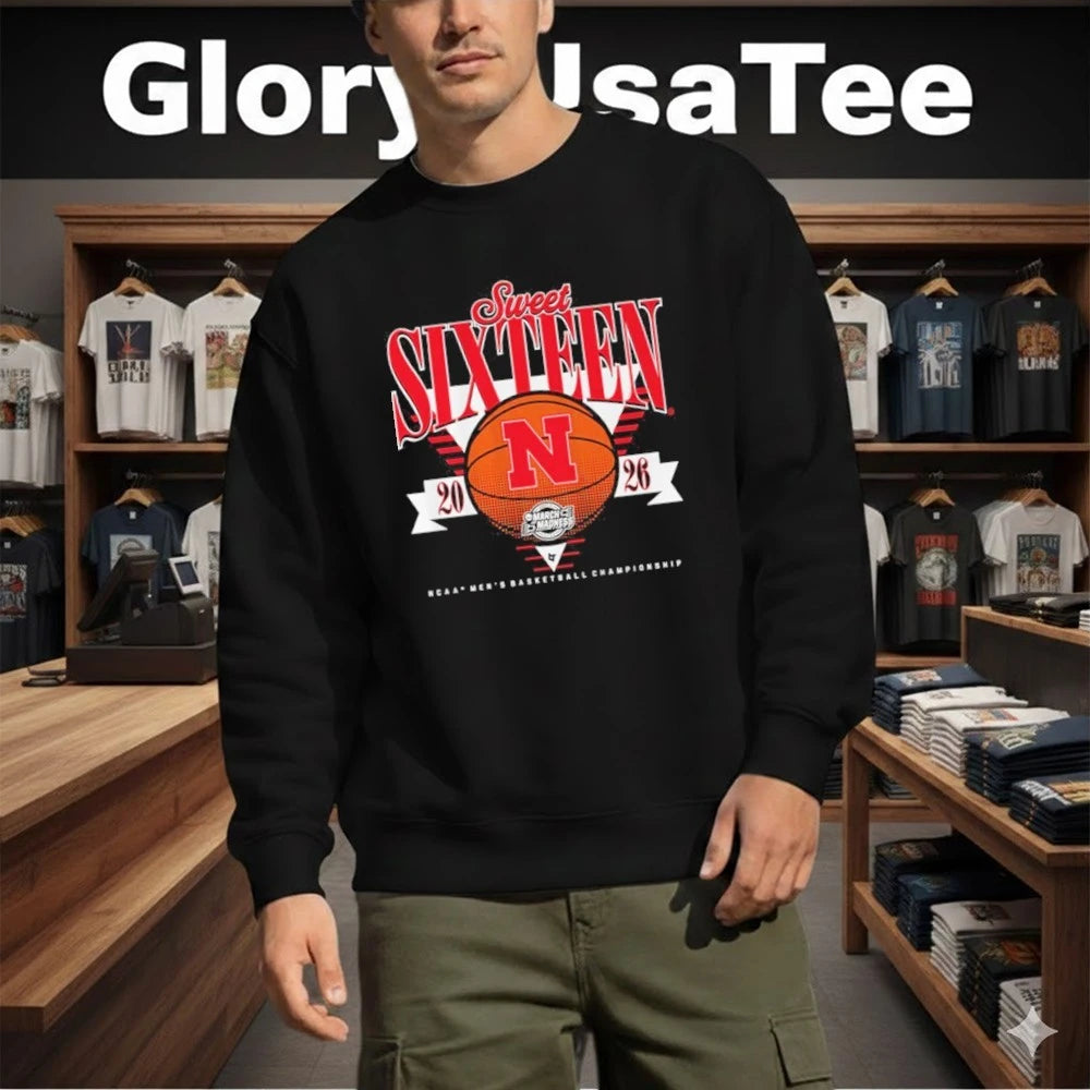 Nebraska Cornhuskers MBB 2026 Sweet Sixteen Men’s Basketball Championship Shirt