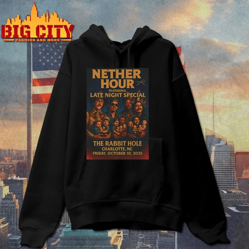 Nether Hour Charlotte, NC October 10 2025 Poster shirt