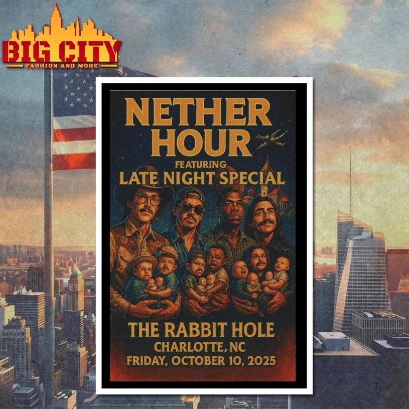 Nether Hour Oct 10 2025 Charlotte, NC Poster Shirt