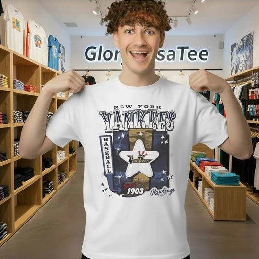 New York Yankees Cooperstown Rawlings 47 Shirt