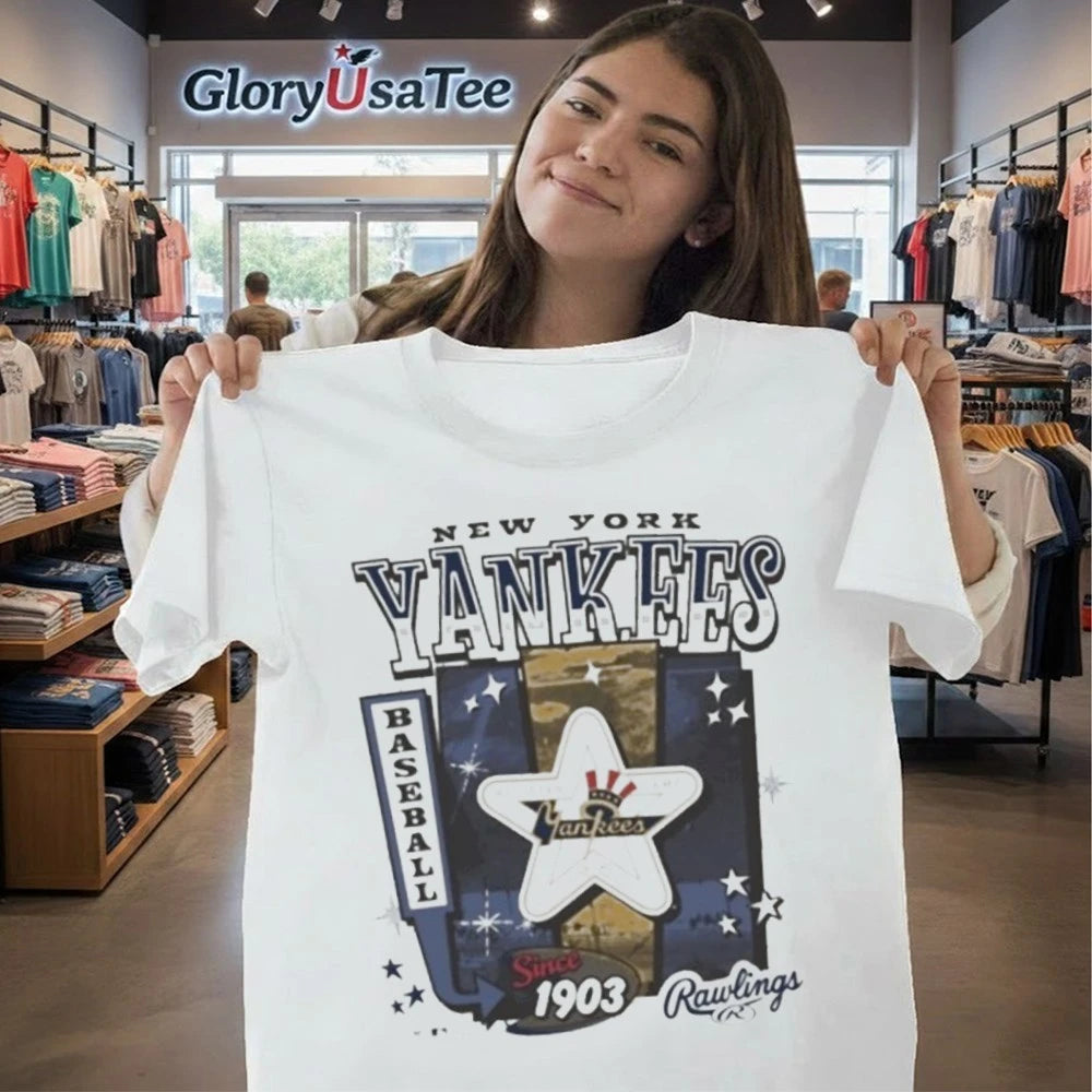 New York Yankees Cooperstown Rawlings 47 Shirt