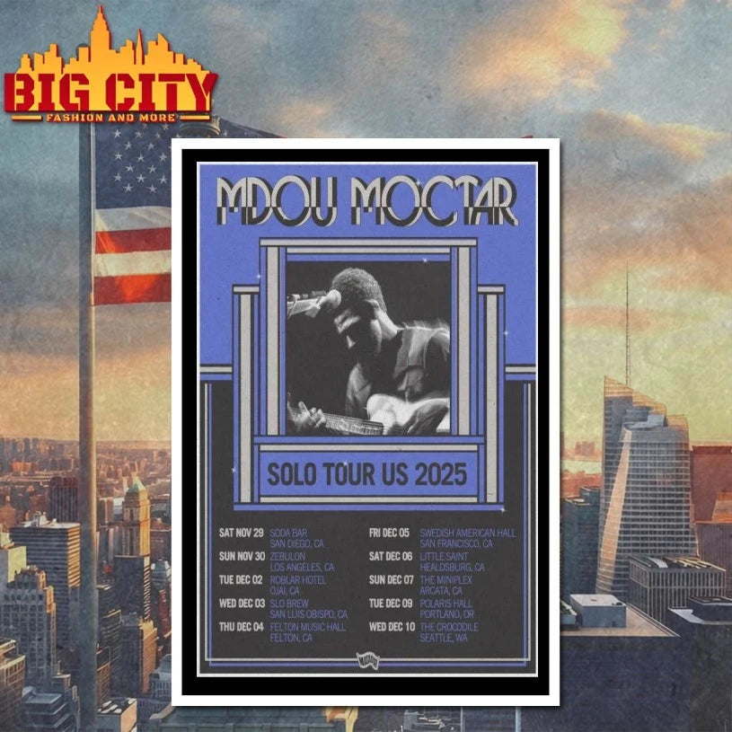 Nice Mdou Moctar Solo New Tour US 2025 Poster shirt