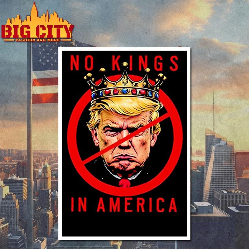 No Kings In America Anti-Trump Protest 2025 New Shirt