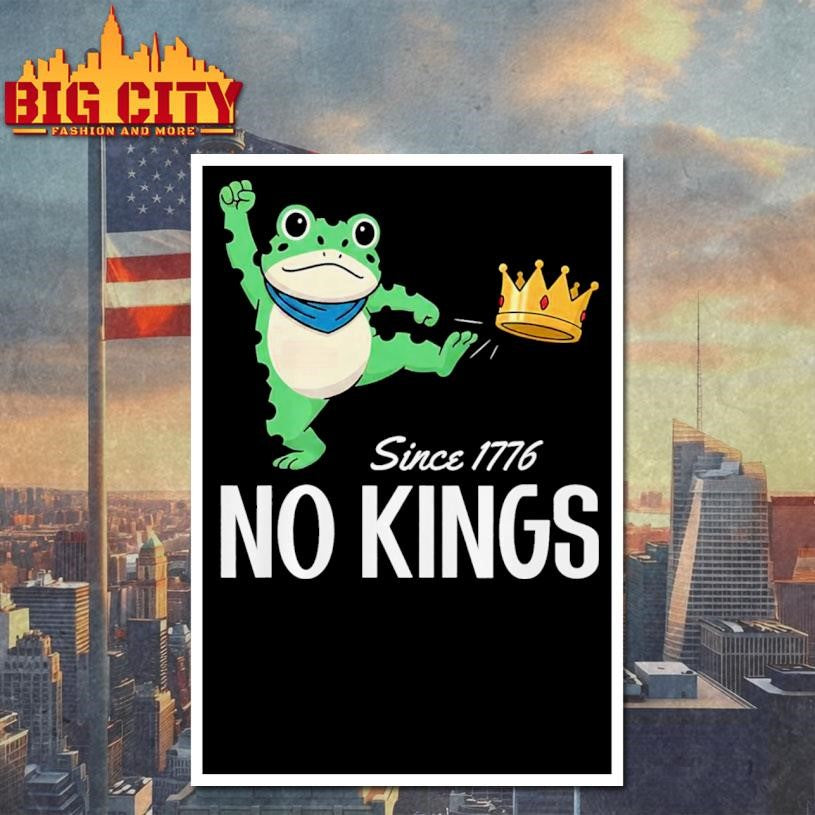 No Kings Portland Frog Protest Slogan 2025 New Shirt