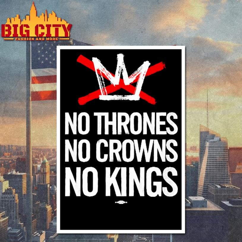 No Thrones No Crowns No Kings 2025 Shirt