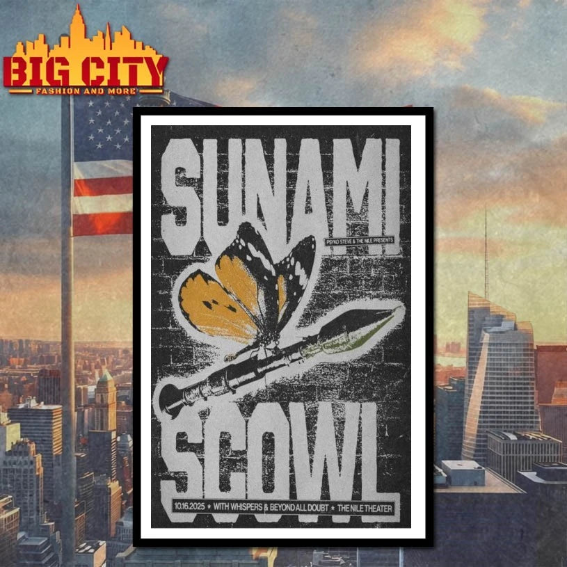 Oct 16 2025 Sunami with Scowl Nile Theater – Mesa in Mesa, AZ Poster Shirt