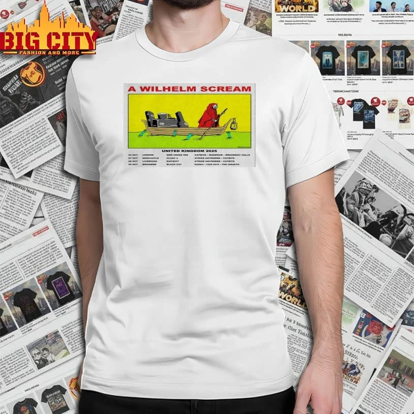 Official A Wilhelm Scream United Kingdom 2025 Poster shirts