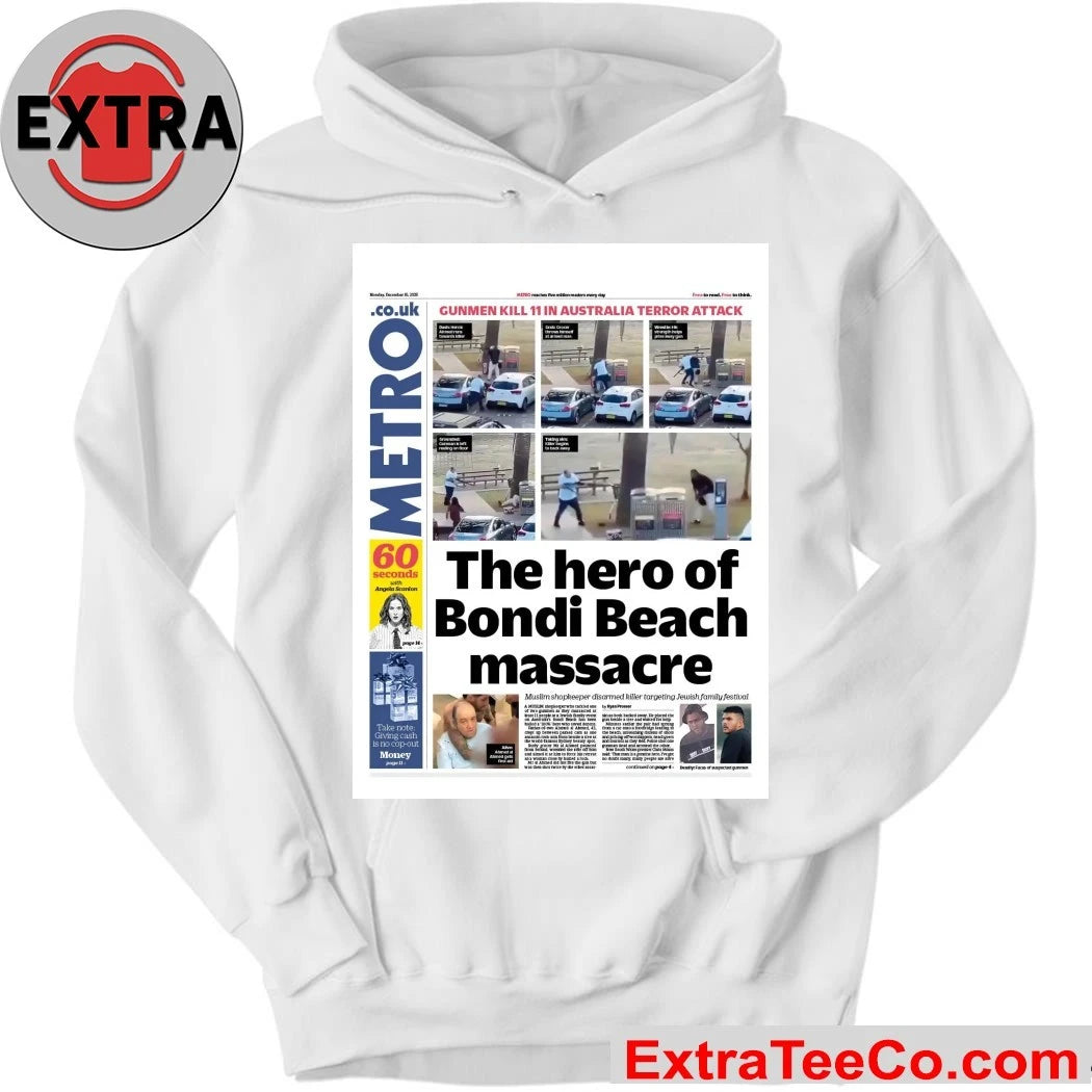 Official Ahmed al-Ahmed is the hero featured on the newspaper’s front page, who bravely disarmed one of the gunmen during the terrorist attack on Bondi Beach, Australia Shirt